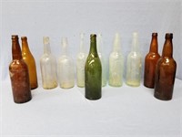 Nice collection antique bottles       (O 110)