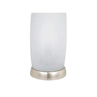 2PK Hampton Bay 8in Nickel Table Lamp