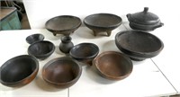 Quantity Early Redware Cookware Pottery