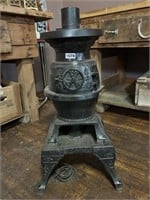 36" REPOP CAST IRON STOVE W/ LIGHTS MOUNTED INSIDE