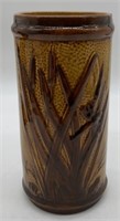 Sleepy Eye Pottery cat tails and dragonfly vase