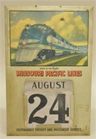 MISSOURI PACFIC LINES Railroad Perpetual Calendar