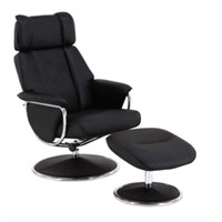 Black Relax Chair and ottoman