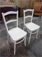 Painted Bent Wood Chairs