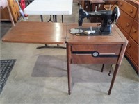 White Rotary Sewing Machine Table