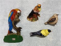 4-pc. Bird/Parrot Figurines