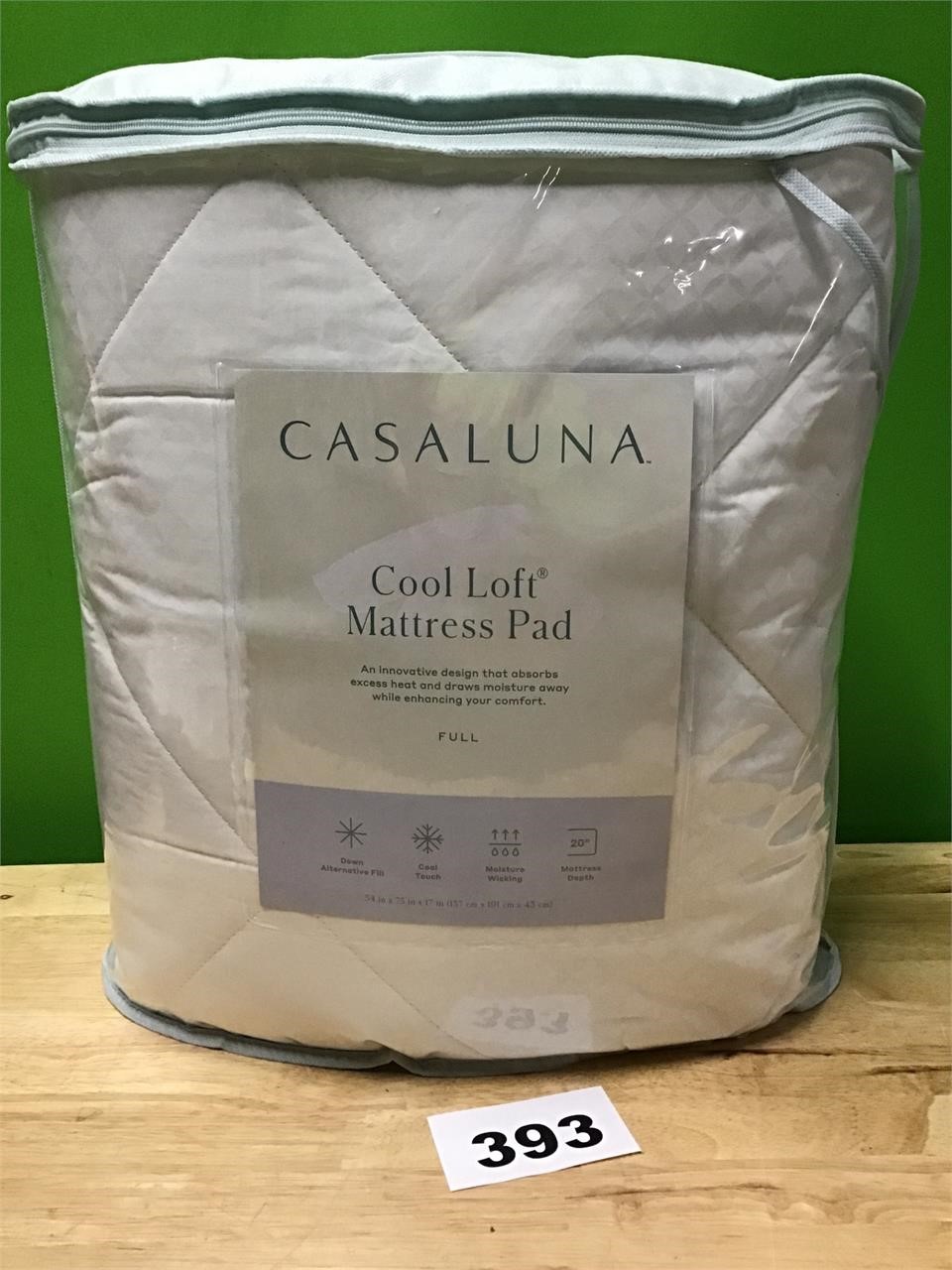 CasaLuna Cool Loft Mattress Pad for Full Size Bed