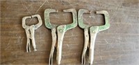 Lot of 3 Vise Grips