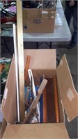 Box of miscellaneous tools and Hardware