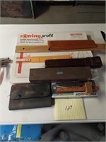 Lot of assorted drafting supplies and tools