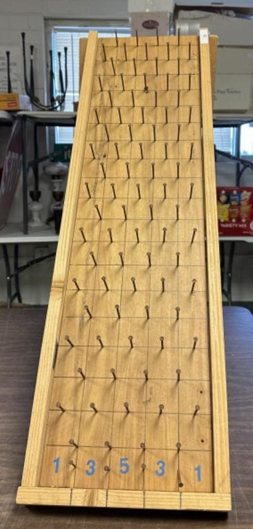37" long handmade wooden plinko game NO SHIP