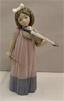 Nao Porcelain Figurine, Girl With Violin