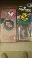 Baseball Collectibles including a keychain