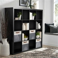 Better Homes & Gardens 16-Cube Storage  Black