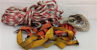 50' of 7/8" rope and climbing harness