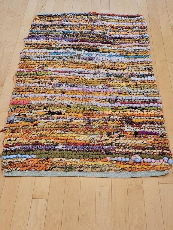 Handmade Rag Rug 36 X 57