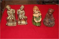 Lot Misc. Figurines & Bookends