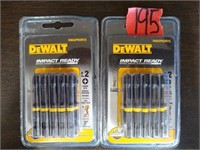 2 DeWalt 10pc Impact Ready #2 Phillips Bits