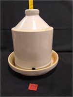 Ceramic Chicken Feeder/Waterer