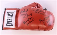 Multi Autographed Boxing Glove