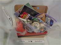 Box Lot - Sewing items, Decors & More