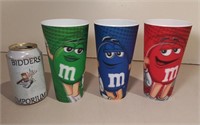 Three M&M Cups