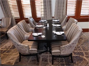 Rectangular Wood Table with 6 chairs