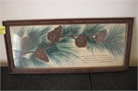 Pinecone picture decor