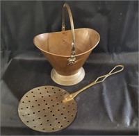 Brass Skimmer & Holland Copper Pail