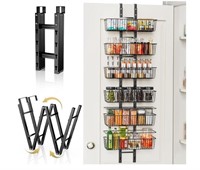 Over the Door Pantry Organizer 6-Tier Foldable