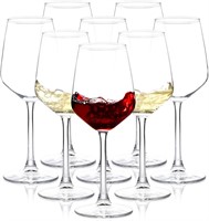 READ! Long Stem Wine Glasses  7Set  12oz Clear