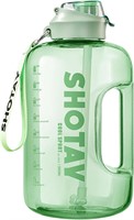 2.5L CLoxks Water Bottle with Straw  Green
