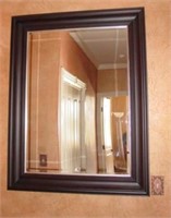 Dark Painted Frame Bevel Edge Mirror