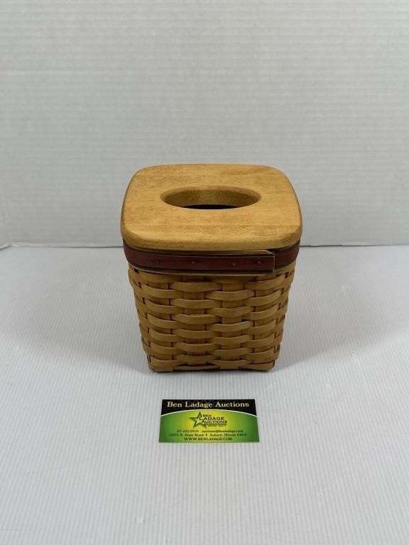 Longaberger Kleenex Holder Basket