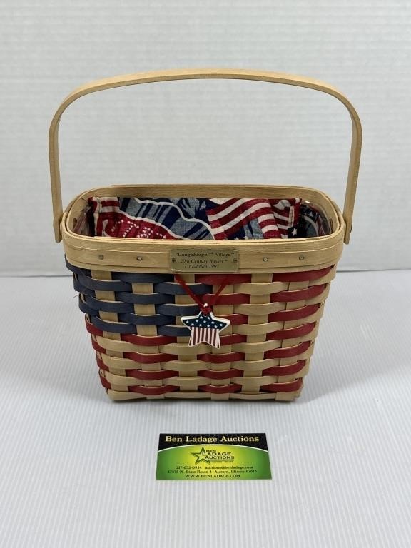 Longaberger Village 20th Century Basket- 1st