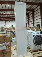 17.5" x 92" white tall cabinet