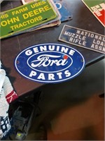 12in oval Ford enamel sign w/grommets