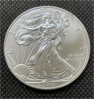 2011 1 Oz Uncirculated Fine Silver Dollar