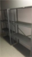 (2) 5' metal shelves