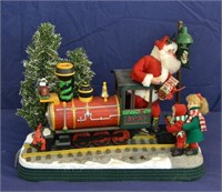 Animated Santa Train Christmas Display