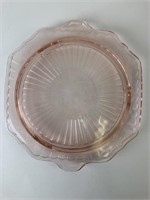 Antique Pink Depression Glass Platter