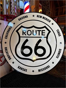 42” Porcelain Route 66 Sign