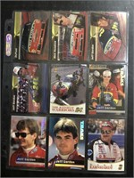 LOT OF (9) NASCAR RACING TRADING CARDS