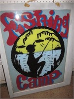 Window sign, Fishing Camp