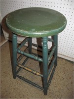 Painted wood stool