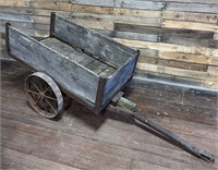 Wooden Primitive Pull Cart