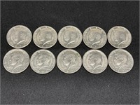 10 1971-D Kennedy Half Dollars