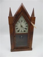 Walnut Mantle Steeple Clock - Bristol Mnf.