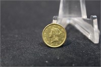 1851 $1 Pre-33 Gold Liberty Head Coin