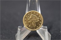 1906 $2.5 Pre-33 Gold Liberty Head Coin